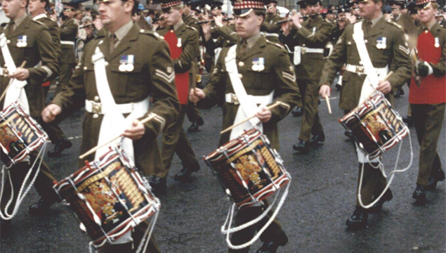 Sq Falklands parade in London