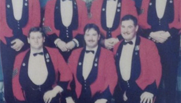 sq Willie Urban at Hounslow 1980s - left front row