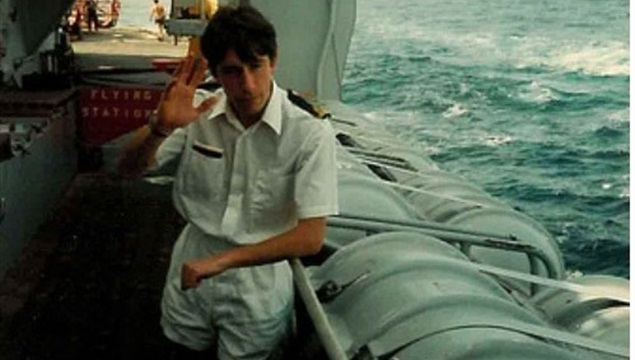 Sub Lt Cooper - officer of the day square Sub Lt Cooper - officer of the day square